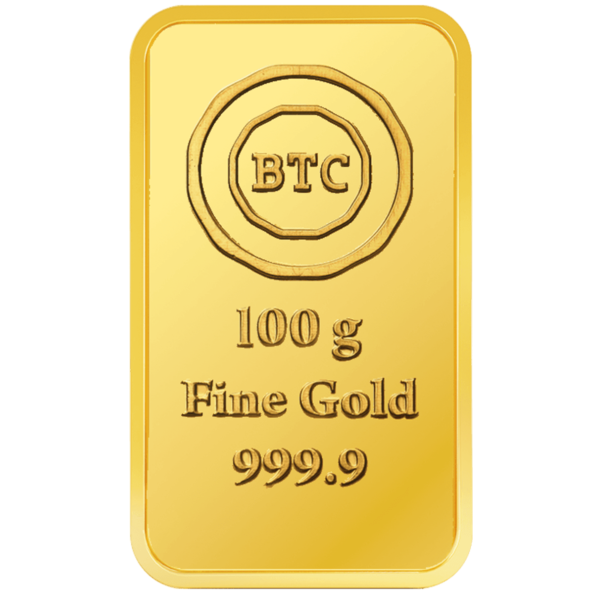 سبيكة ذهب 100 جرام BTC
