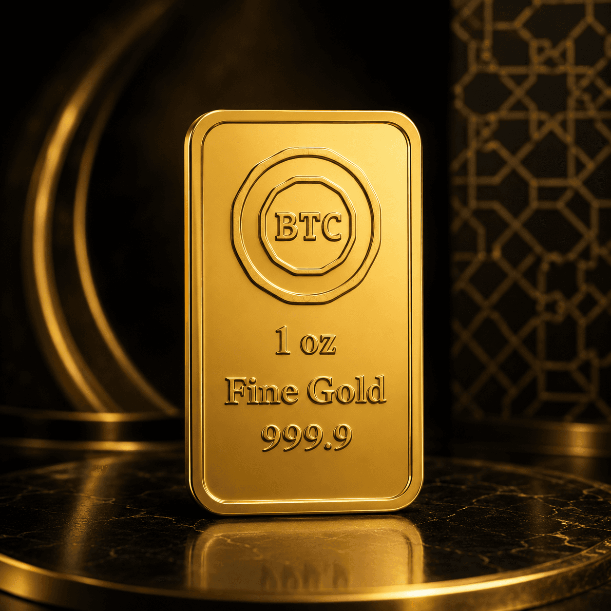 سبيكة ذهب 31.10 جرام - BTC - عيار 24