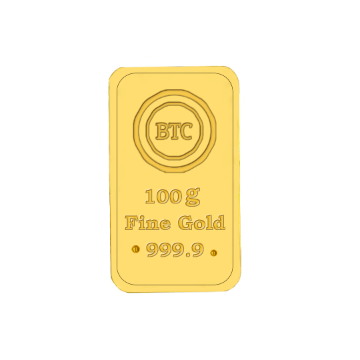 صورة BTC 100 Gram Golds Bar