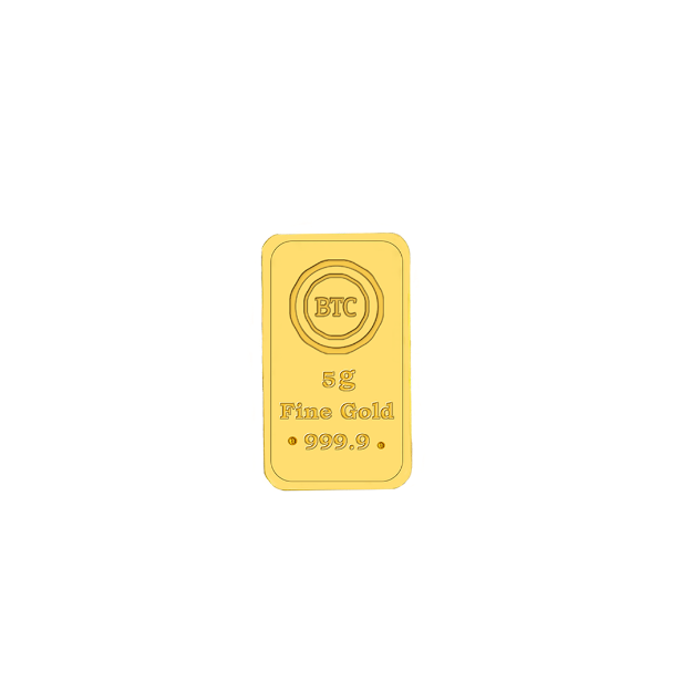 Picture of BTC 5 Gram Gold Bar – Haram Makkah   