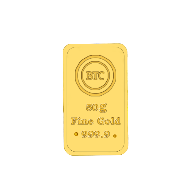 Picture of BTC 50 gram gold bar ( Ya Hanan Ya Manan )  